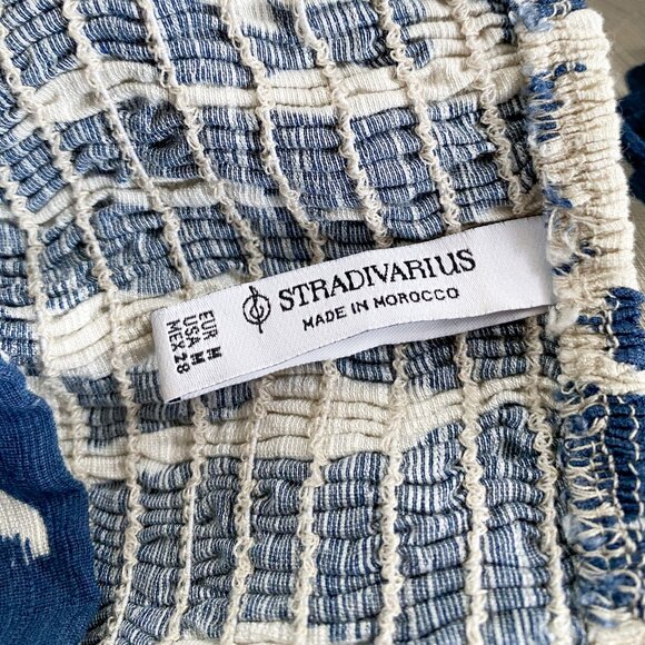 Stradivarius - Cut Out Strapless Boho Midi Dress - Picture 10 of 14